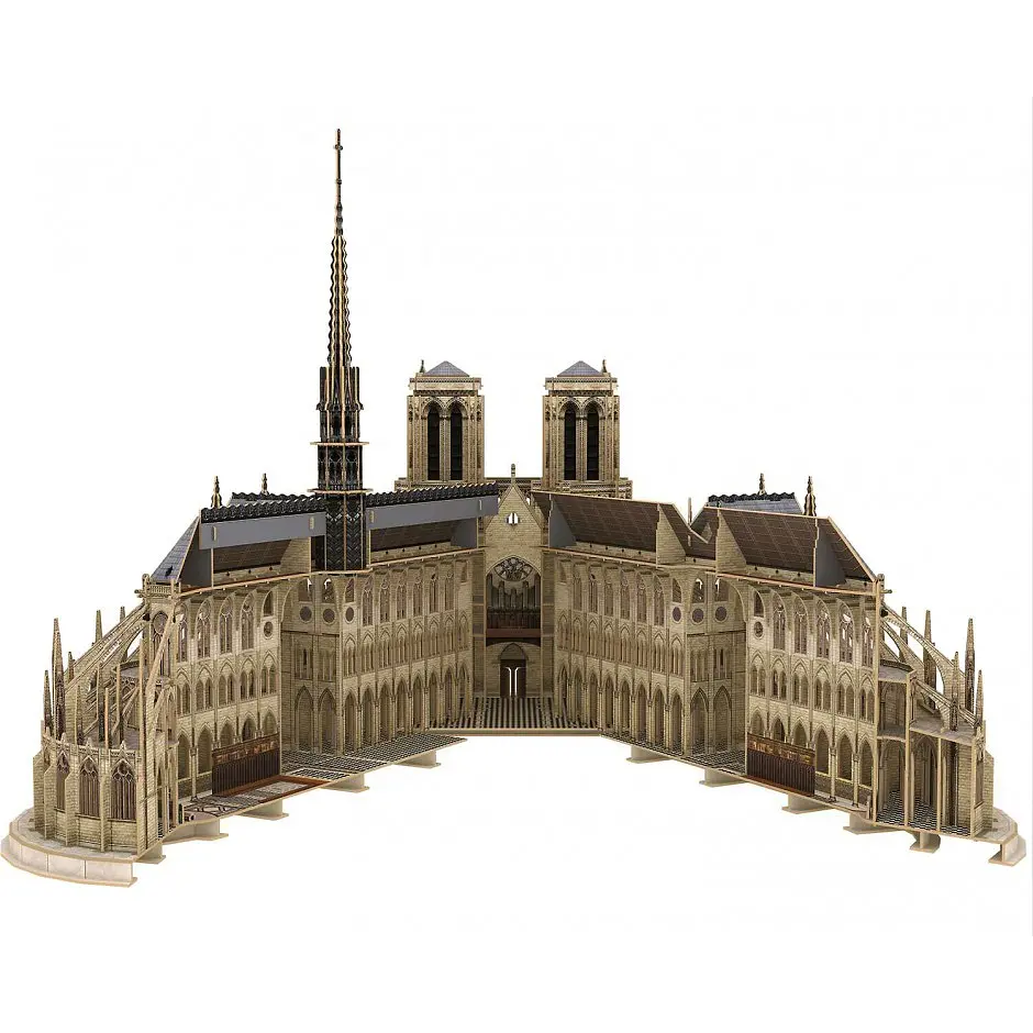 Тривимірна головоломка-конструктор CubicFun Нотр Дам де Парі, 293 елемента (MC260h) - фото 2