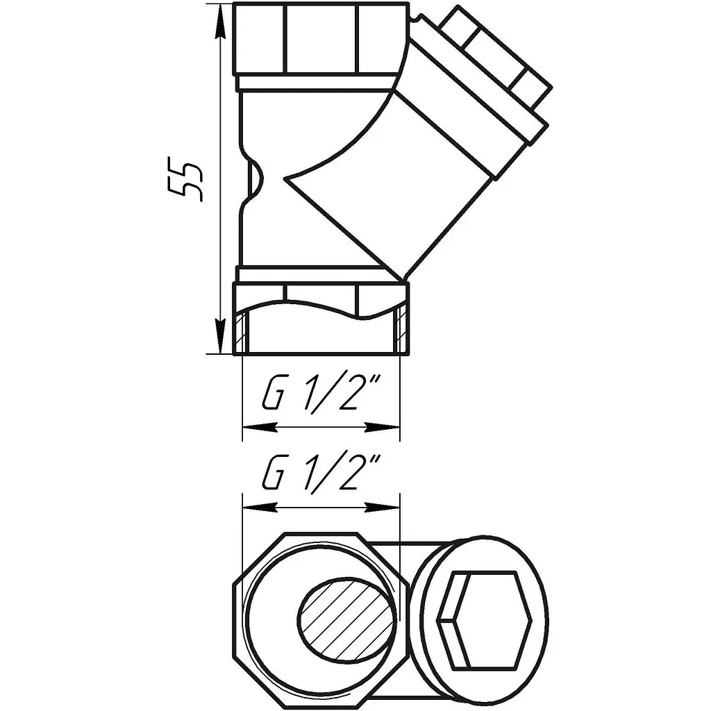 Фільтр грубого очищення Solomon 1/2″ 8012 000001064 - фото 3