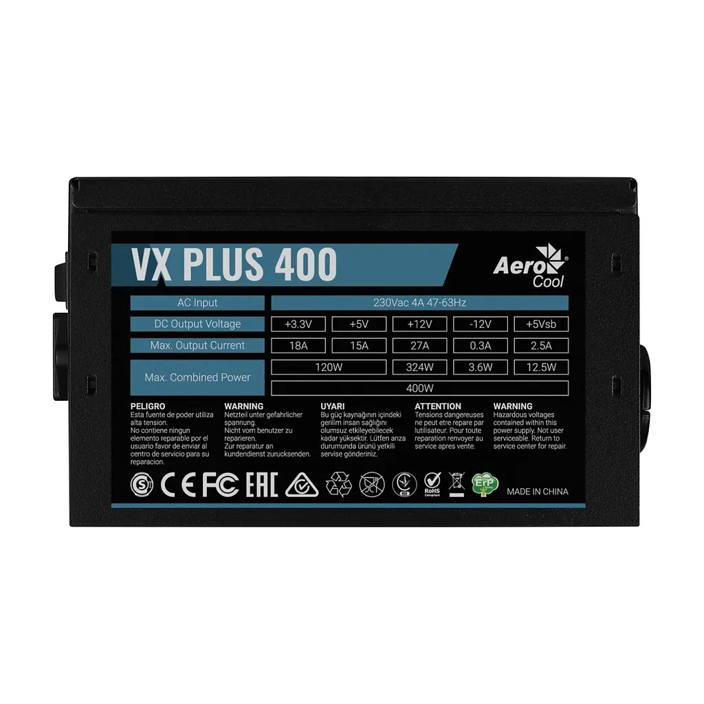 Блок живлення AeroCool 400W VX Plus Stealth (ACPN-VS40NEY.12) - фото 5