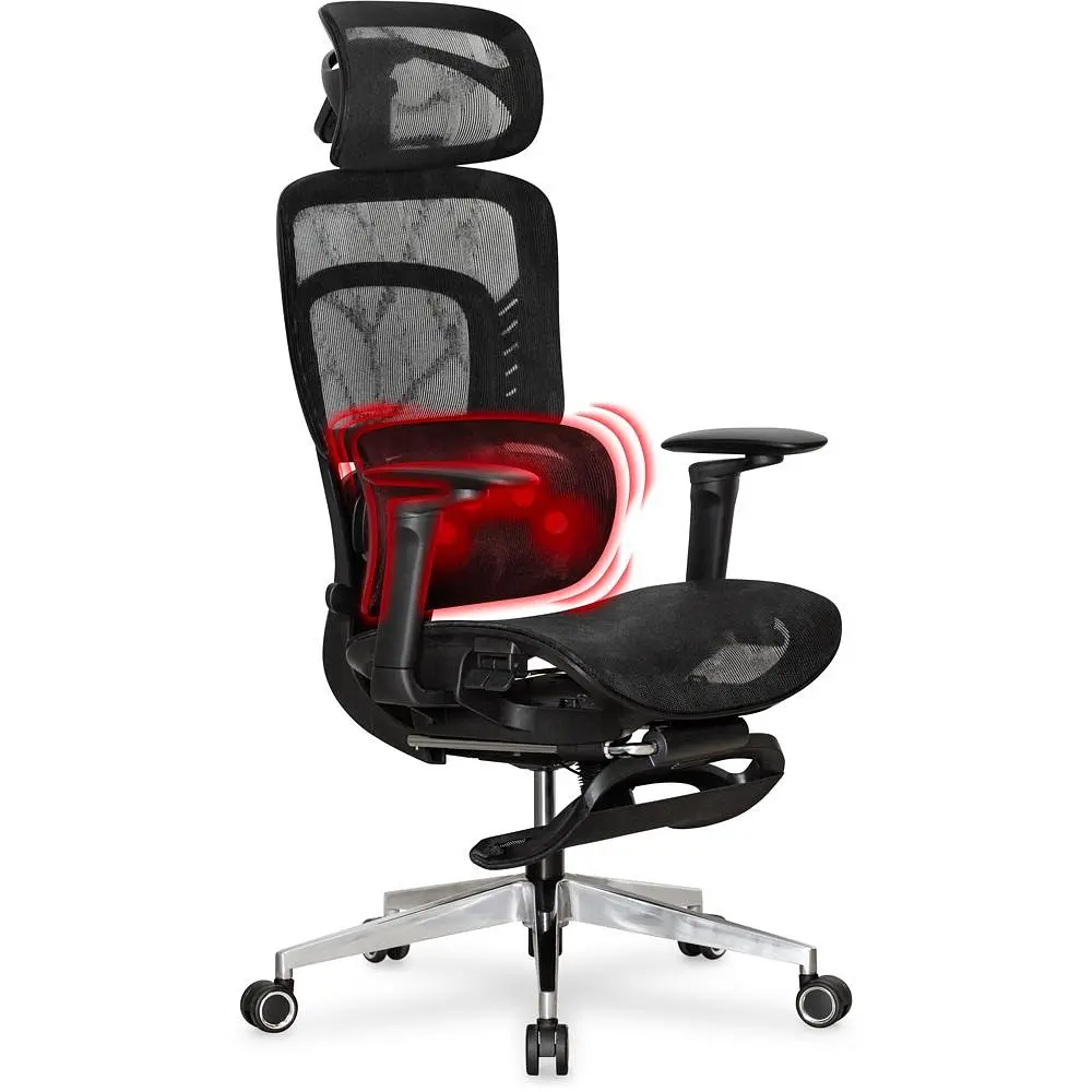 Крісло Mealux M10 Air Massage з масажним ефектом Black (HF-M10 M/BB) - фото 5
