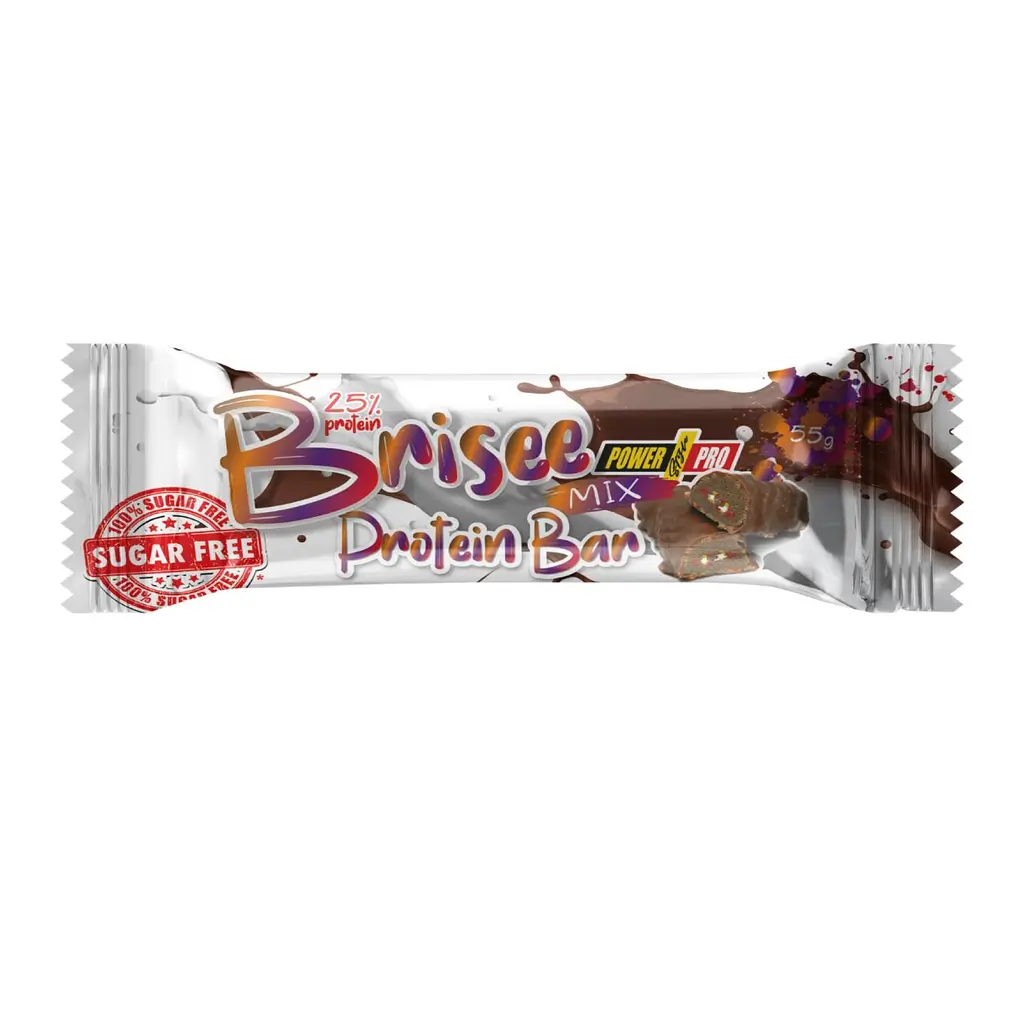 Протеїнові батончики Brisse 25% — 20 × 55 г Mix