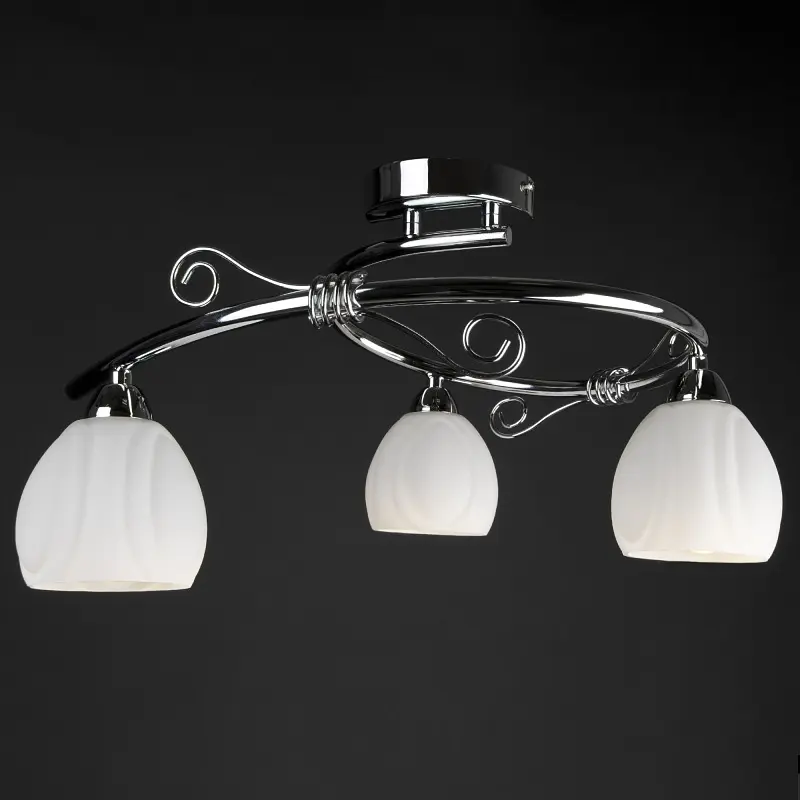 Люстра потолочная Brille для коридора E14 60W CH (LK-522C/3) - фото 5