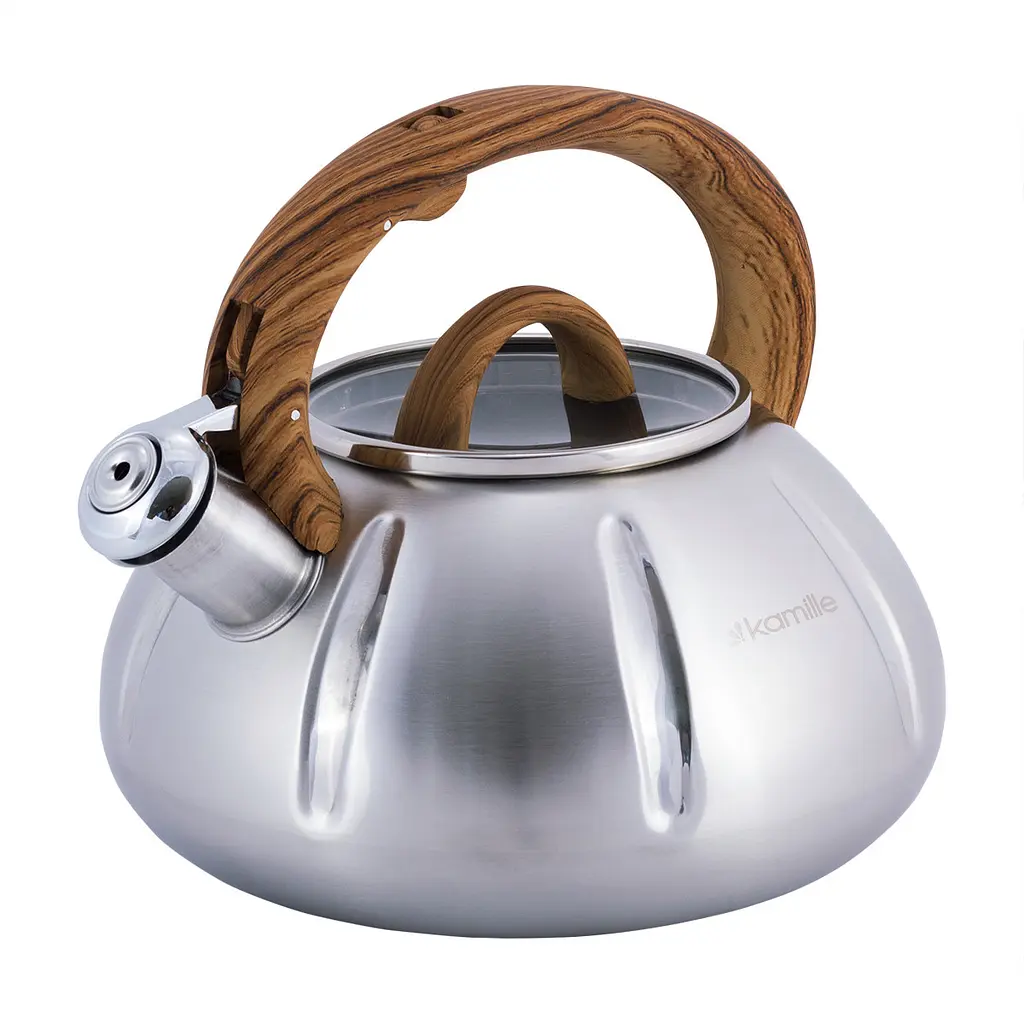 Чайник зі свистком Kamille KM-0671 3л дерево - фото 9