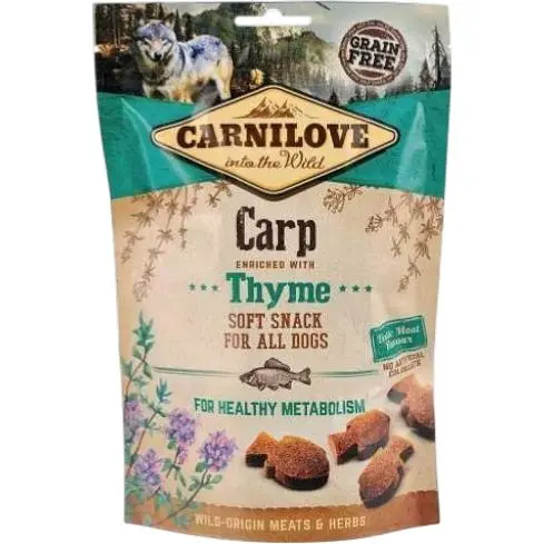 Ласощі для собак Carnilove Dog Semi Moist Короп та чебрець 200 г