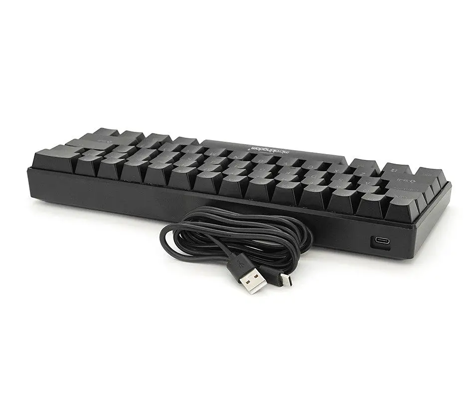 Клавіатура ігрова механічна Microkingdom MK61 Huntsman Mini Black USB Blue switch - фото 3