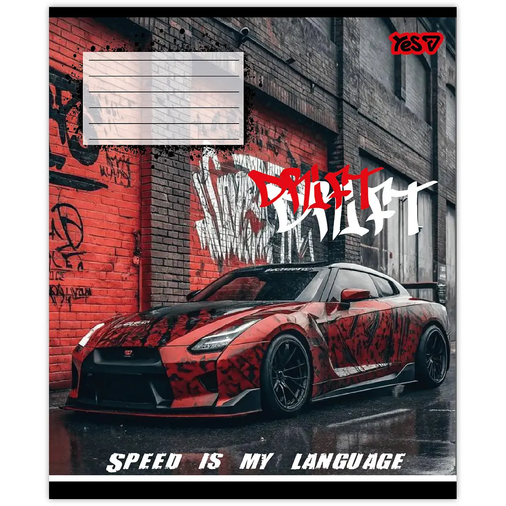 Зошит шкільний Yes Drift А5 18 аркушів клітинка 25 шт. (768882) - фото 5