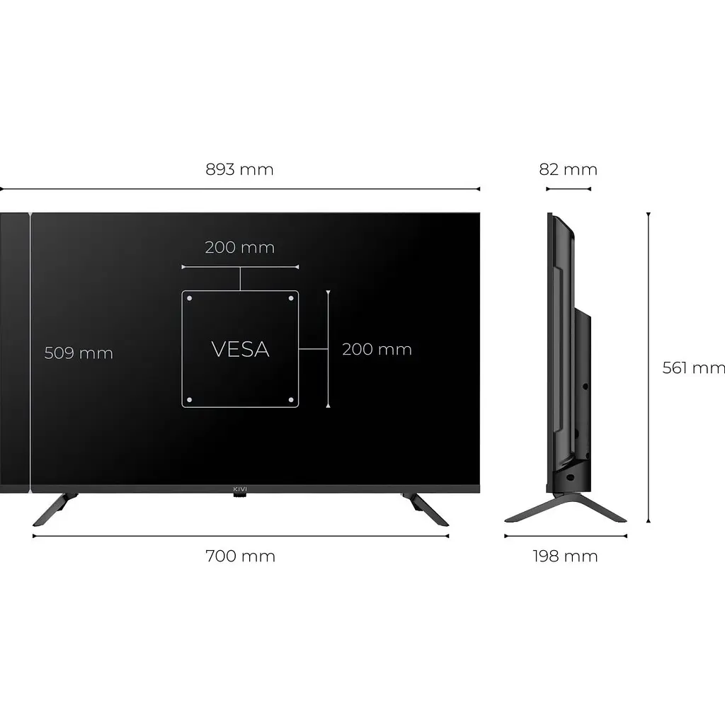 Телевізор Kivi F800KB 40` LCD FHD (40F800KB) [174538] - фото 4