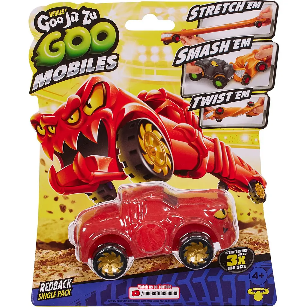 Фігурка що розтягується GooJitZu Heroes of Goo Jit Zu Goo Mobiles Redback (123656) - фото 2