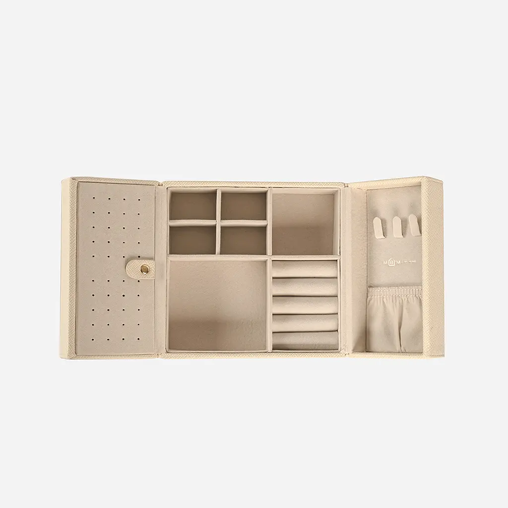 Органайзер для украшений МВМ My Home Пектораль 150х150х68 мм бежевый (FH-51 BEIGE) - фото 8