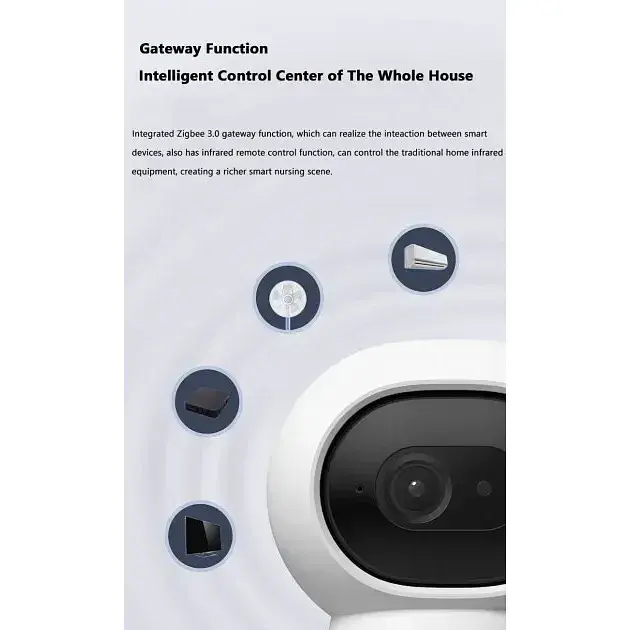 IP-камера для відеоспостереження Aqara Hub G3 2K HomeKit (CH-H03) Global EU [65352] - фото 4