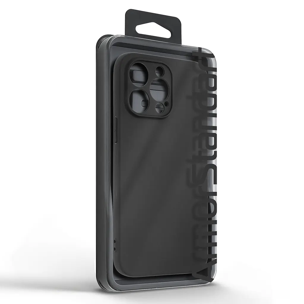 Чехол-накладка для смартфона Apple iPhone 14 Pro Max противоударный, силиконовый, термополиуретановый (ТПУ), с защитой камеры и корпуса, черный, защита всего корпуса, ArmorStandart (ARM83510) - фото 5