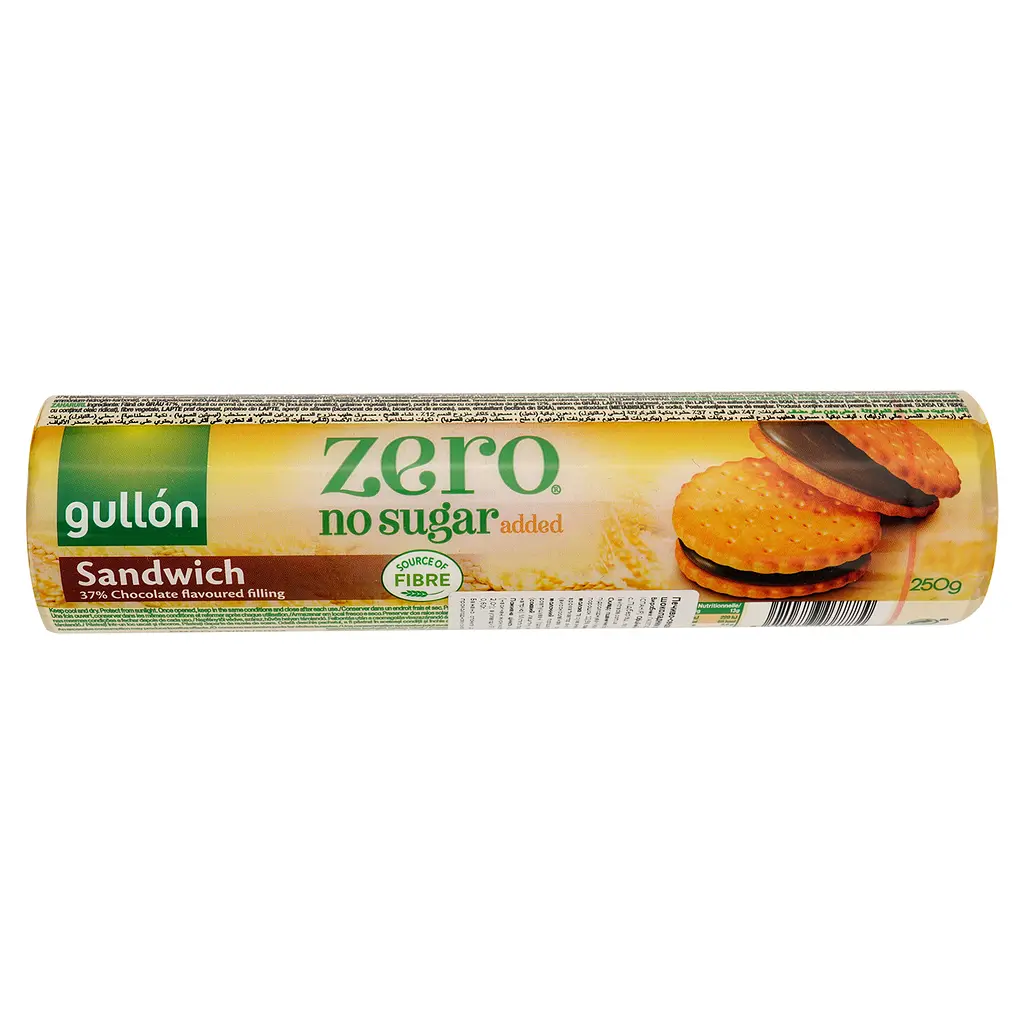 Печиво-сендвіч Gullon Diet Nature без цукру с шоколадом 250 г - фото 2