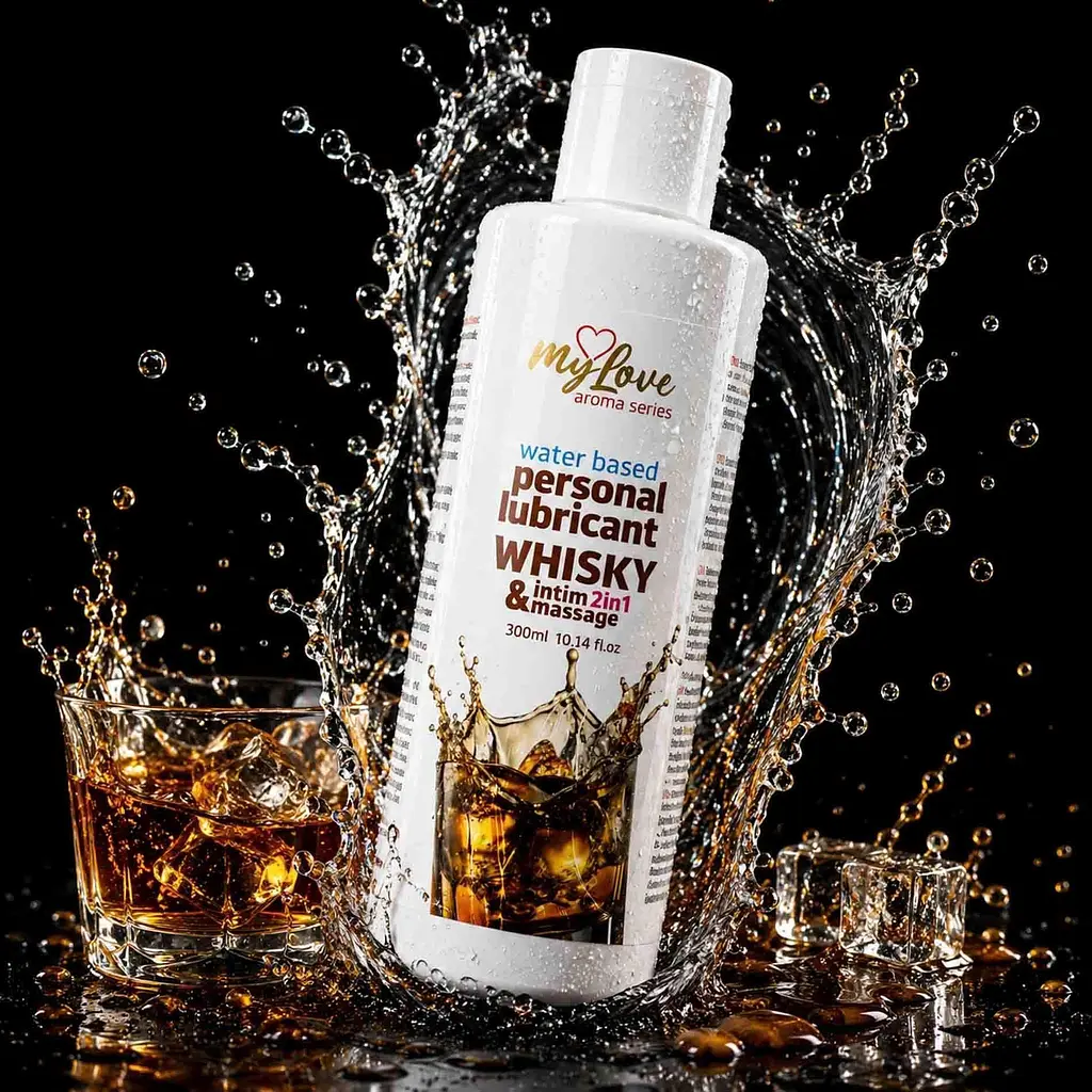 Лубрикант MyLove Aroma Series IntimMassage 2in1 Whisky, 300 мл - фото 2