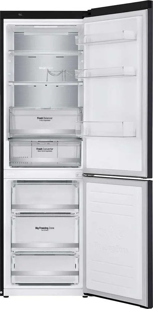 Холодильник LG GA-B459SBUM 186 см 341 л А++ Total No Frost зовнішній дисплей чорний матовий - фото 9