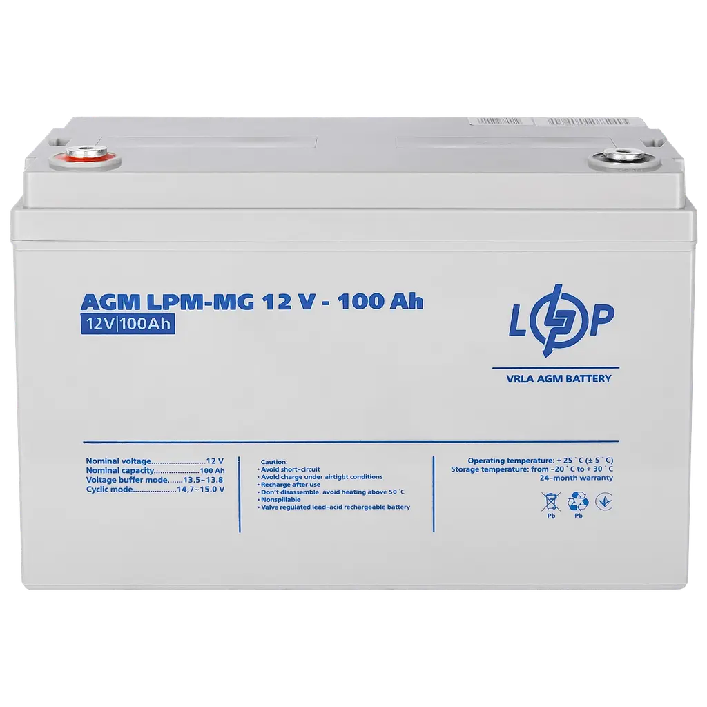 Аккумулятор мультигелевый LogicPower LPM-MG 12 V - 100 Ah (LP3877) - фото 4