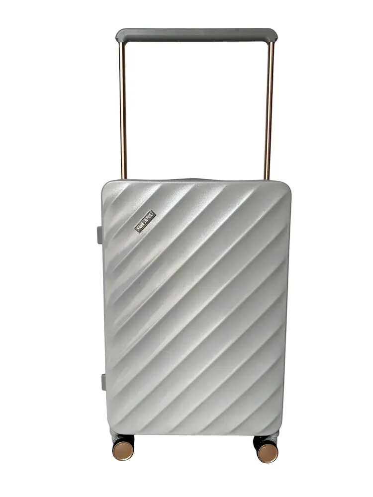 Валіза Milano bag 015 колір срібний розмір середній M - фото 7