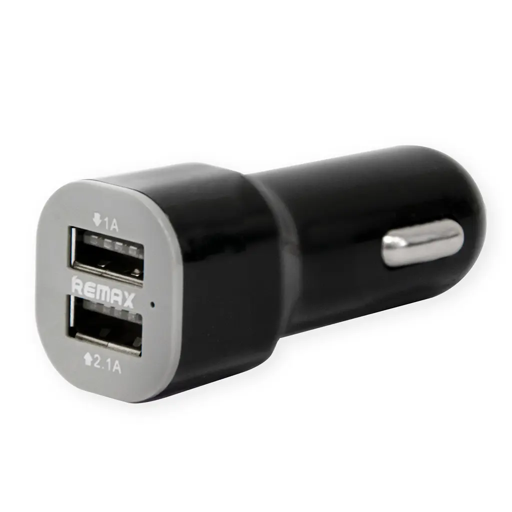 Зарядка для телефона в авто 12-24 V "Remax CC201" 2хUSB Чорна, автомобільний зарядний пристрій 1/2.1А (ST) - фото 4