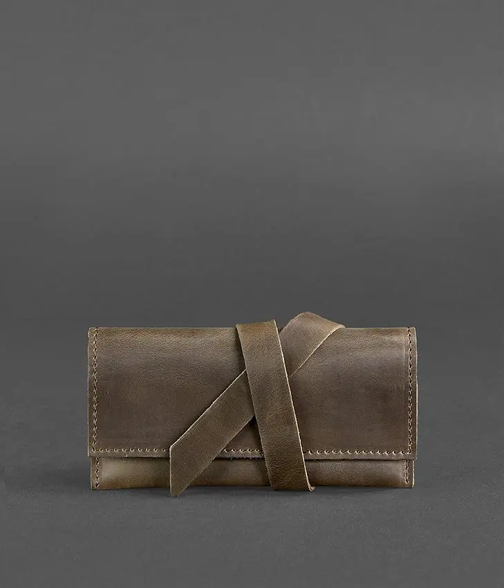 Кожаный кисет для табака 1.0 темно-коричневый - фото 2