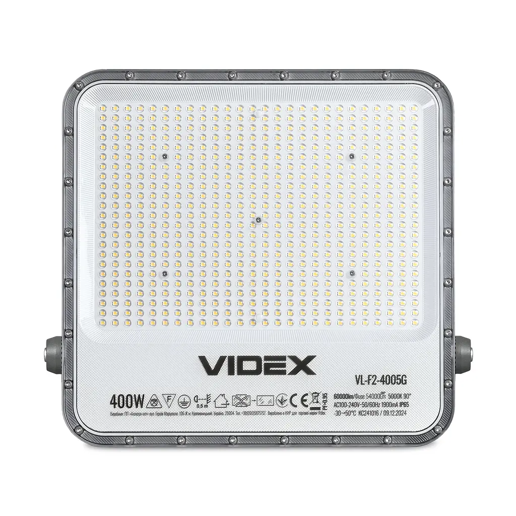 LED прожектор Videx Premium F2, 400W 5000K 220V (28448-000) - фото 3