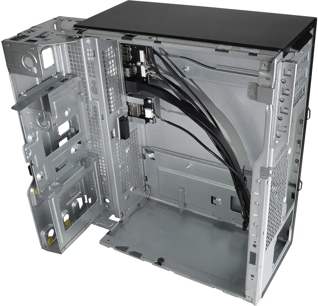 Корпус Chieftec UNI BS-10B-300 mATX , БЖ 300W, SLIM FF, USB Type C, CardReader - фото 6