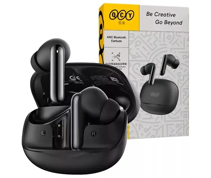 Наушники беспроводные QCY MeloBuds N50 (HT12) TWS черные - фото 6