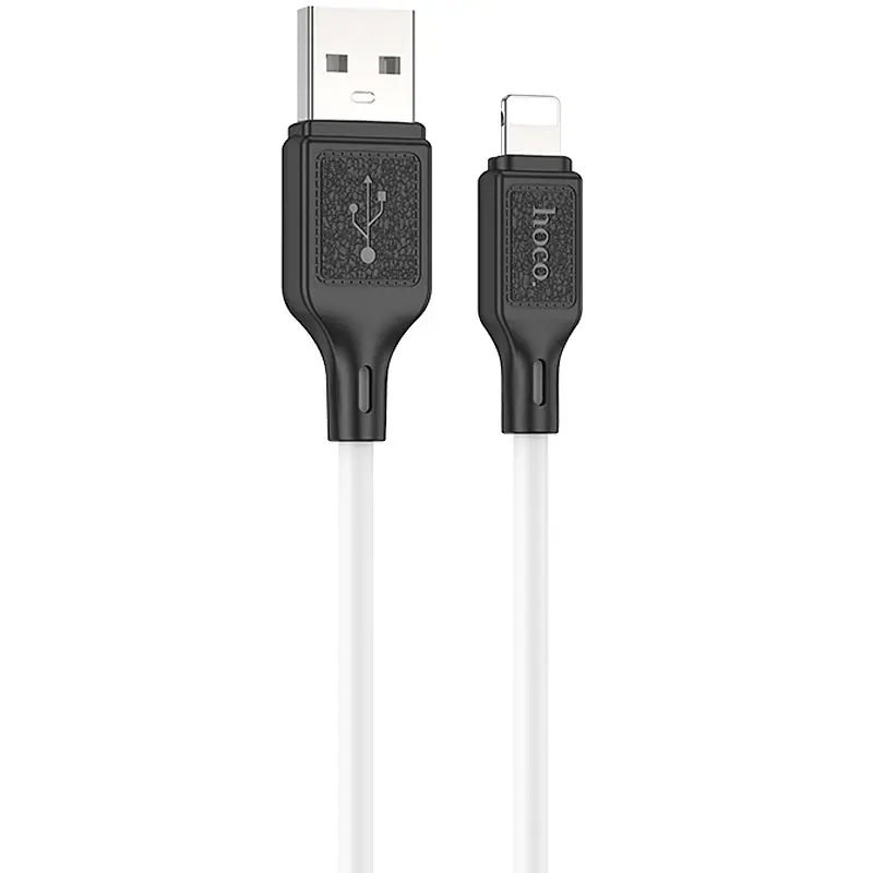 Дата кабель Hoco X90 Cool silicone USB to Lightning (1m) White