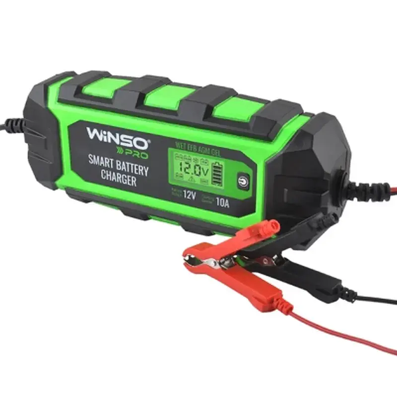 Зарядний пристрій для автомобільного акумулятора WINSO PRO LCD 10A, 12V, 4-200Ah (139520) - фото 3