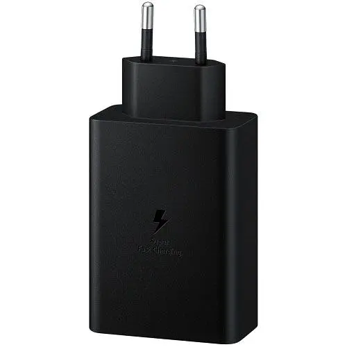 Мережевий зарядний пристрій Samsung 65W Power Adapter Trio w/o Cable Black (EP-T6530NBEGRU) [71465] - фото 2