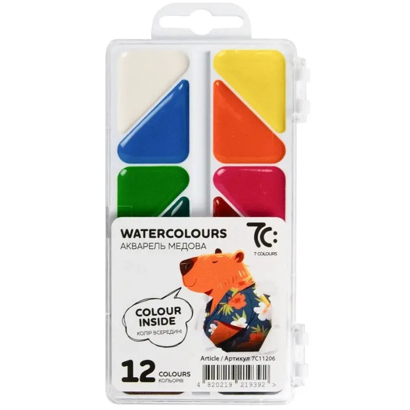 Дитячий набір фарб акварельних Gamma 7C11206, 12 кольорів - фото 2