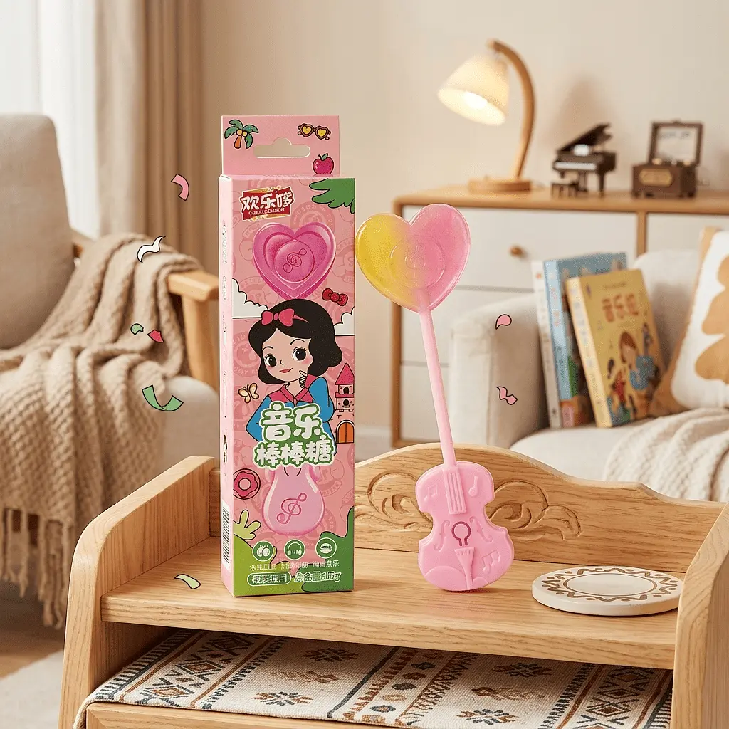 Льодяник Huanledubou Audio Lollipop Disney Princess Білосніжка 15г - фото 4