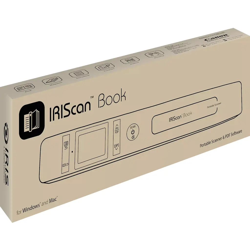 Сканер A4 Canon IRIScan Book 7 (1050dpi, USB, microSD, 15стор/хв, портативний, білий) - фото 8