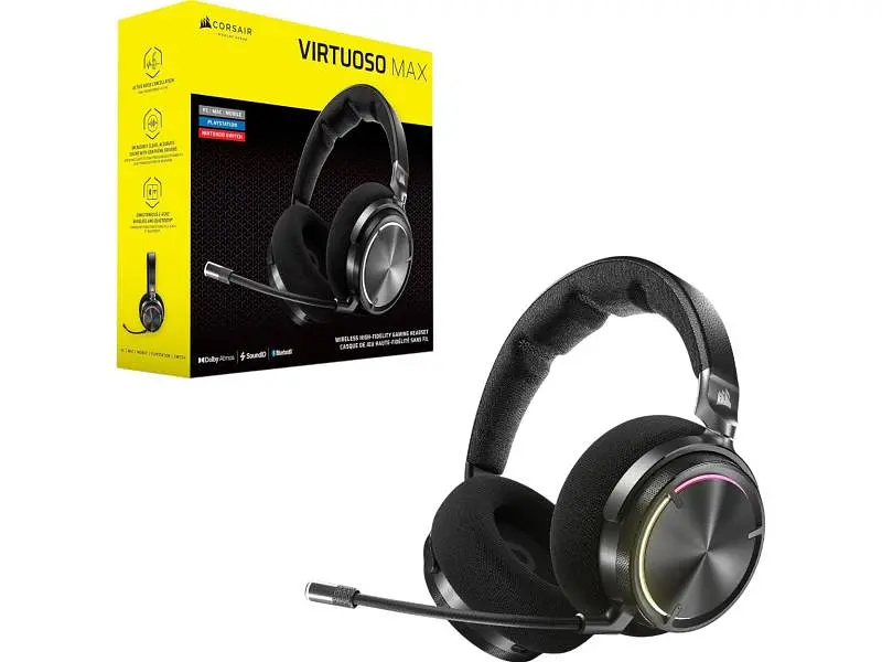 Навушники з мікрофоном Corsair Virtuoso Max Black (CA-9011372-WW) - фото 3