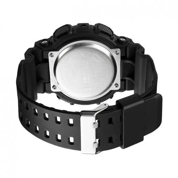 Тактические водостойкие кварцевые часы Skmei Stalker black - фото 6