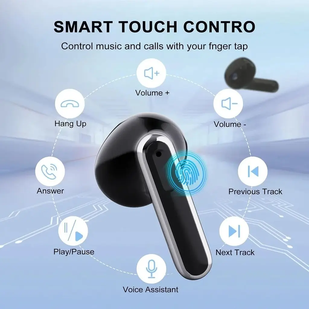 Бездротові навушники Xawy Bluetooth 5.3 c 4 мікрофонами b шумозаглушенням ENC - фото 3