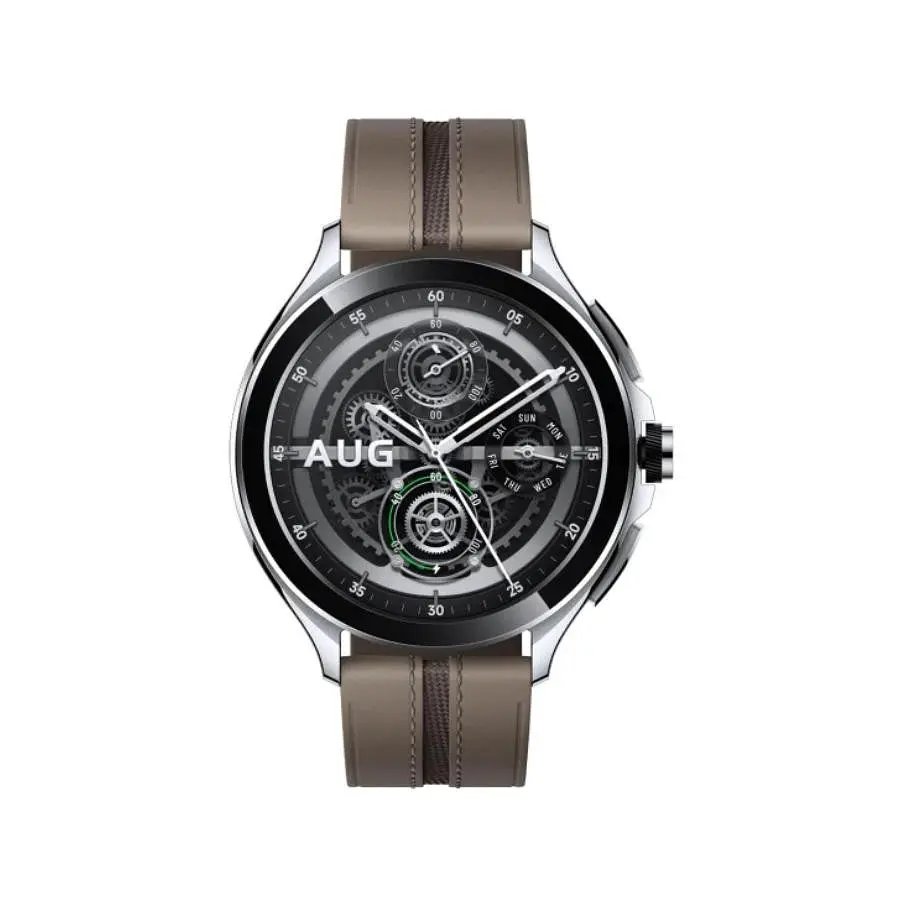 Смарт-часы Xiaomi Watch 2 Pro Bluetooth Silver Case with Brown Leather Strap (BHR7216GL) - фото 2