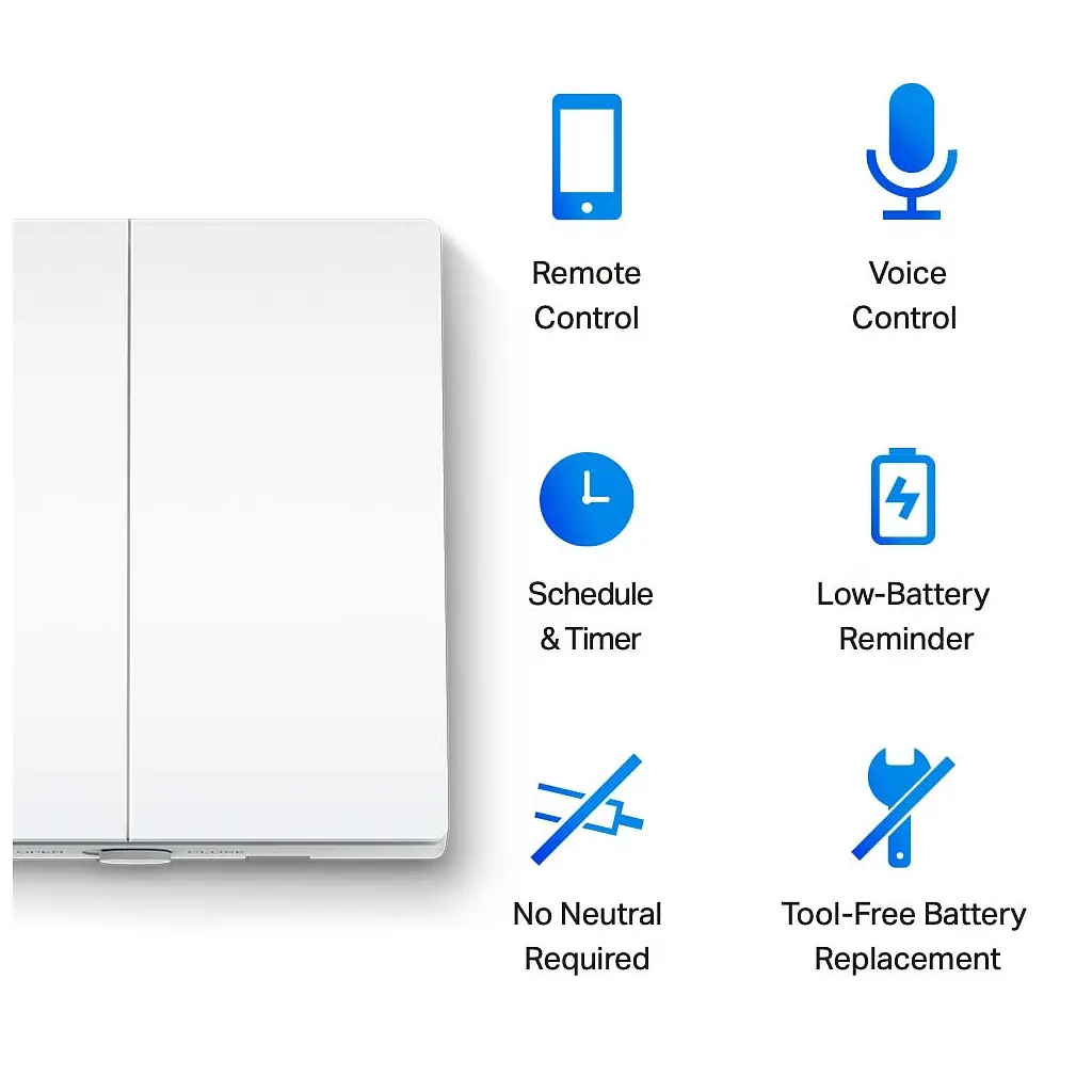Розумний вимикач TP-Link Tapo S220 868 MHz 250V 4A (TAPO-S220) - фото 5