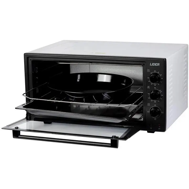 Духовка настільна Lider 4823 ECO BLACK-WHITE - фото 3