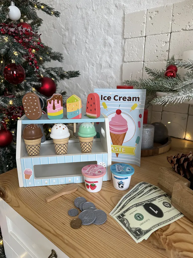 Деревянный набор мороженого Ice Cream Counter   - фото 2