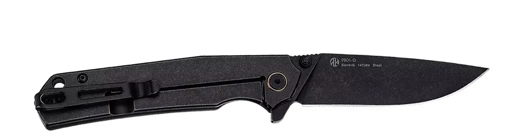 Ніж складаний Ruike P801-SB чорний - чорне лезо - фото 5