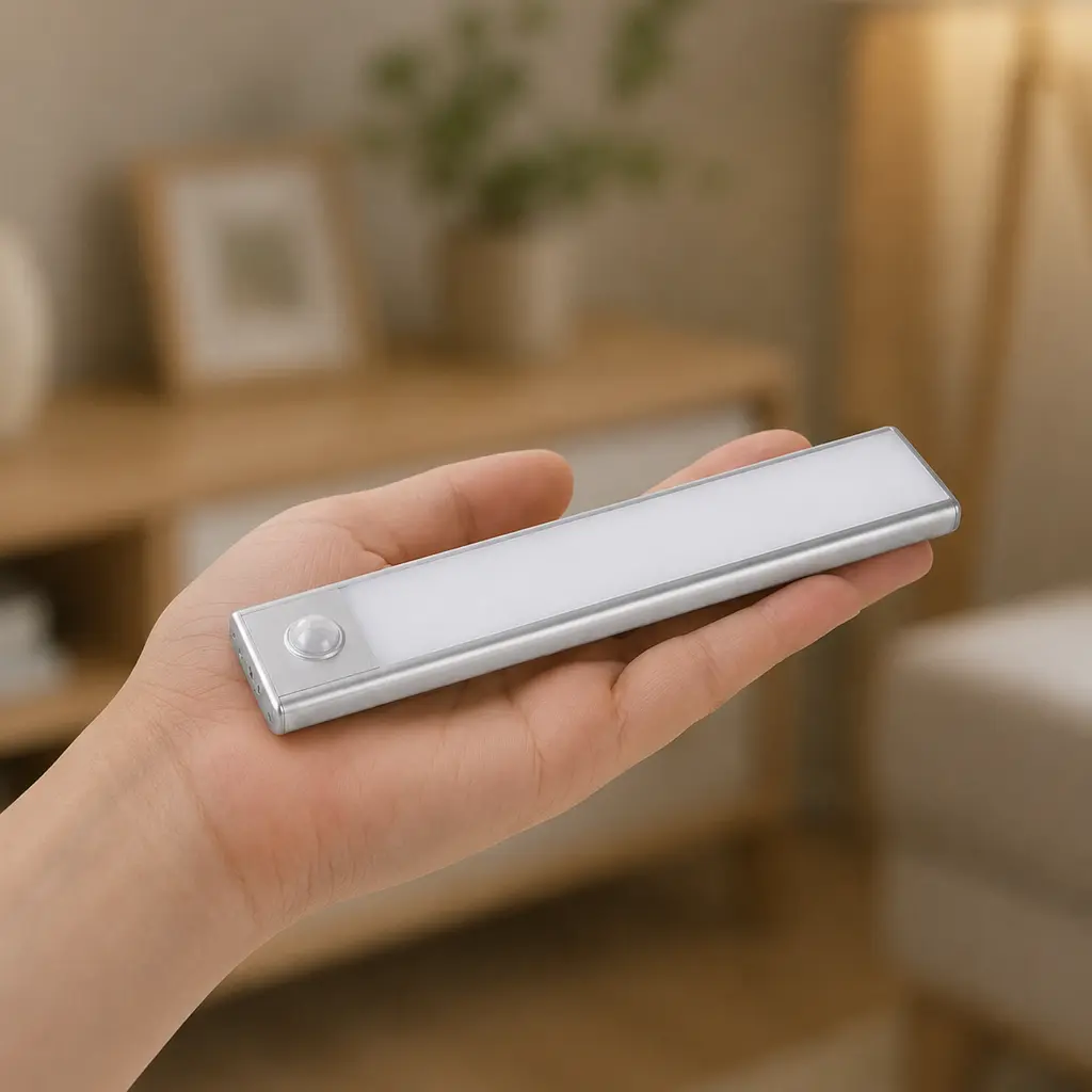 Портативна лампа із сенсором 20 см USB HYSS 200 / Меблевий світильник із сенсором / Світильник із магнітом - фото 4