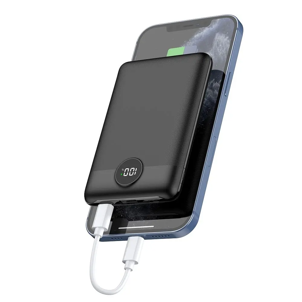 УМБ VEGER S11 LCD Display PD QC3.0 22,5W 10000mAh Black (W1140) (6970453554181) - фото 5