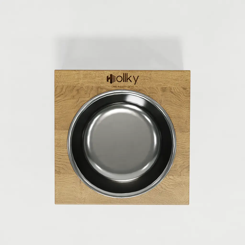 Hollky Base Solo S — миска на підставці для котів і маленьких собак (1 × 0,45 л) - фото 8