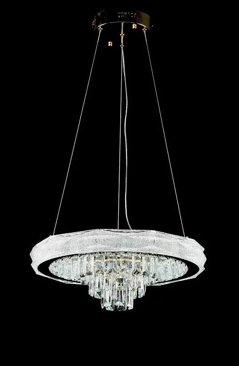 Світлодіодна люстра Splendid Ray LC131/1+1 LED (CH) з кришталем, золото, 40 Вт - фото 4