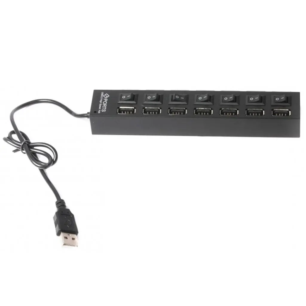 Концентратор 7 port USB 2.0 Gembird (UHB-U2P7-03) - фото 2