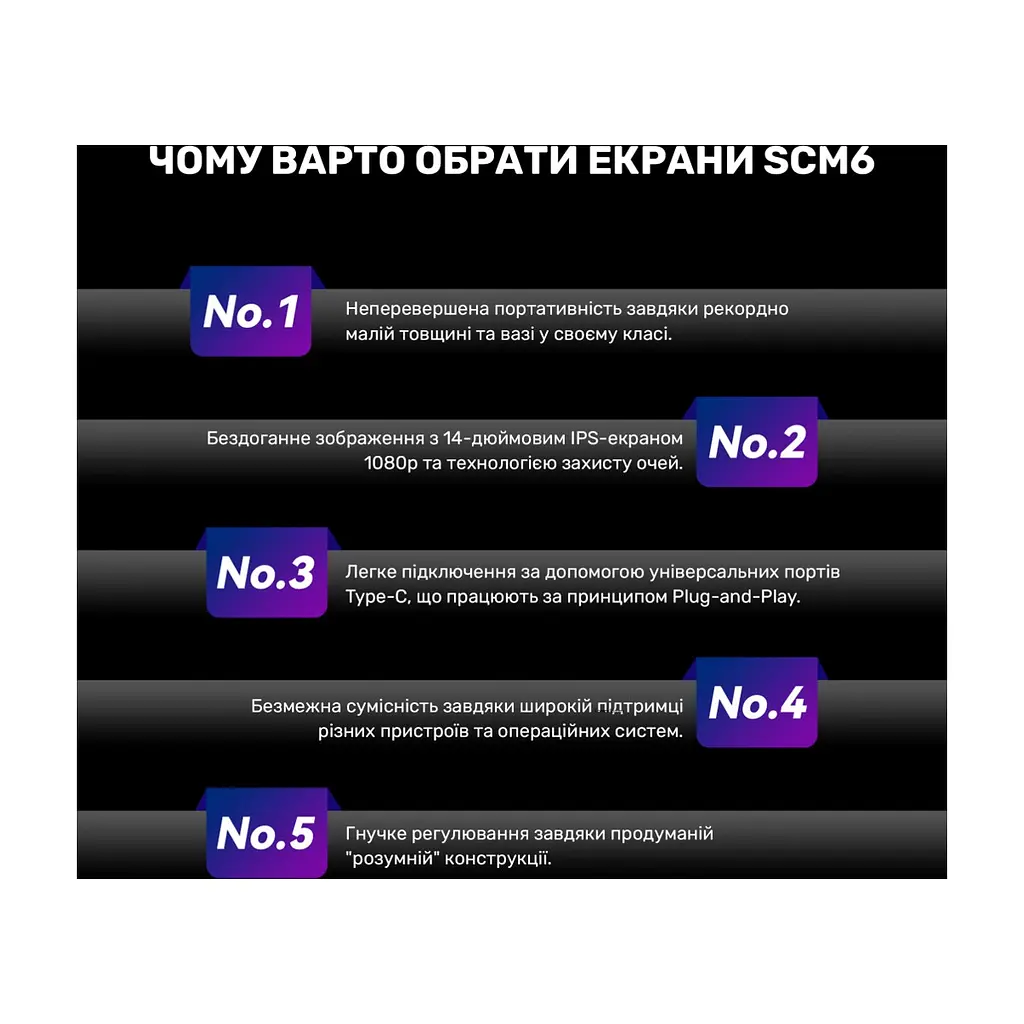 Монитор Blackview Single Screen 14inch (BVSCM6) - фото 7