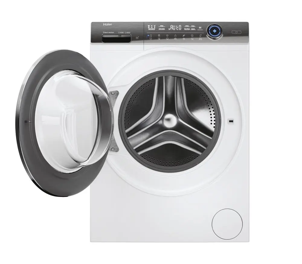 Haier Пральна машина фронтальна, 12кг, 1400, A+++, 60см, дисплей, пара, інвертор, люк чорний, прямий привід, білий - фото 5