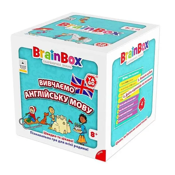 Настільна гра Вивчаємо англійську мову BrainBox 55 карток картонна для 1-6 гравців - фото 5