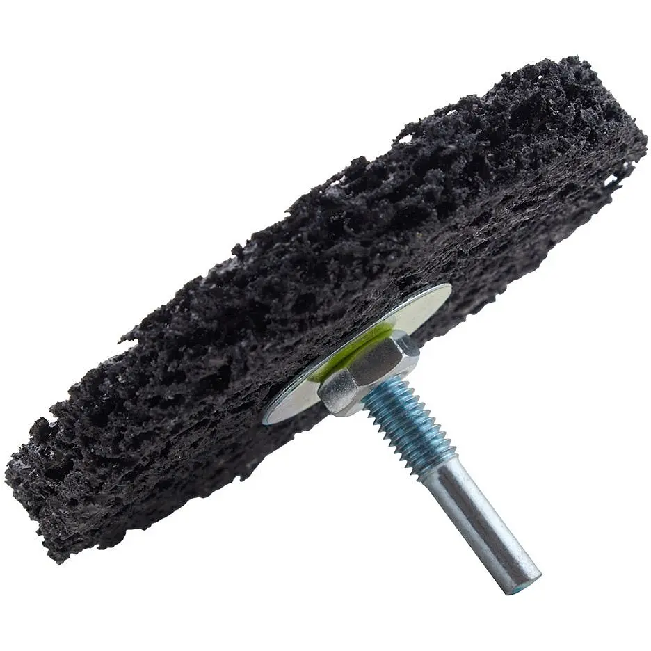 Круг чистящий Alloid Building Tools коралл с держателем для дрели 100 мм (SD-100225) - фото 2