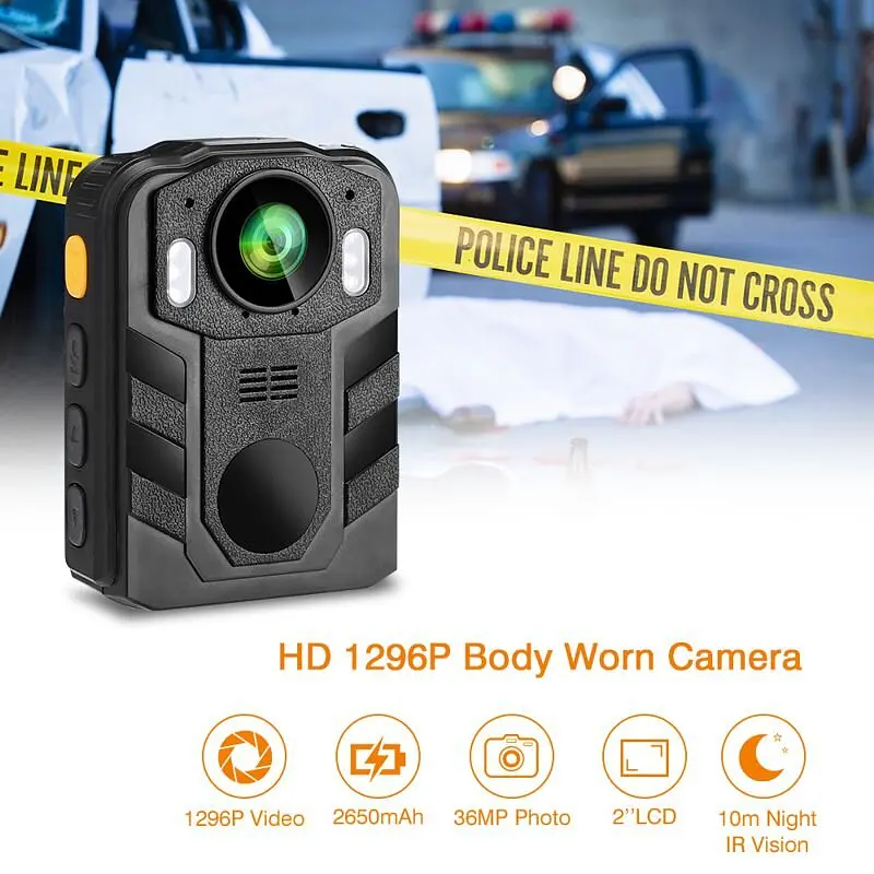 Нагрудний відеореєстратор поліцейський на одяг Boblov WN9, FullHD 1080P, 170 градусів, 8 годин запису (вдосконалена версія) (100031) - фото 2