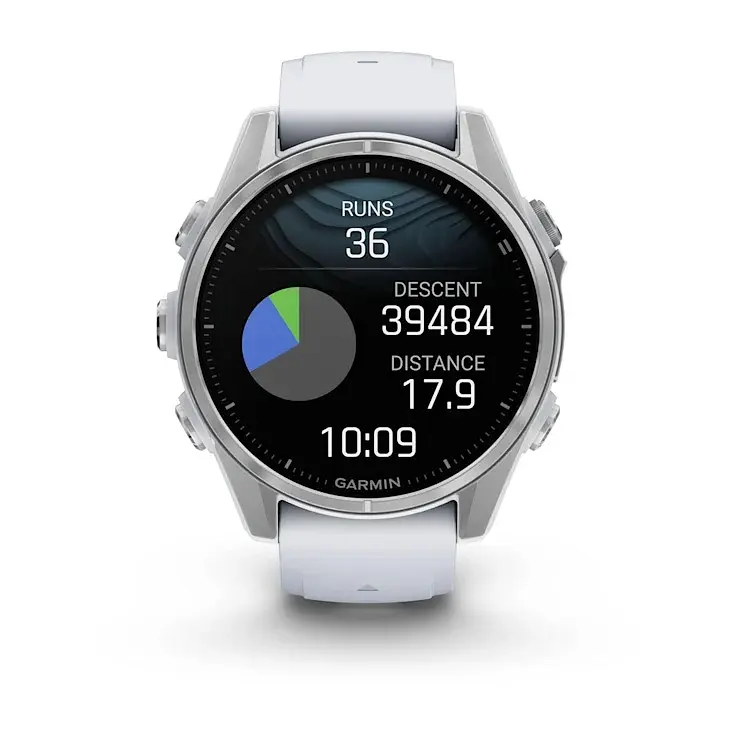 Смарт-годинник Garmin Fenix 8 43mm Amoled Silver with Whitestone Silicone (010-02903-00) - фото 7